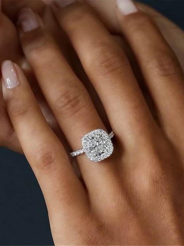 Women's Rings Fashion Wedding Geometry Ring